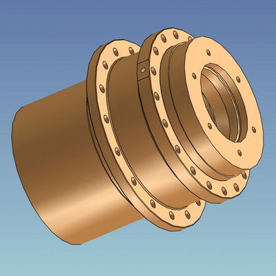 9500Nm Planetary Gearbox Winch Drive GFT013W
